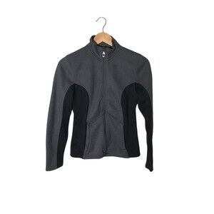 Spyder Jacket Women's Size Small Gray Black Zip Up